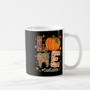 Mug Amour de la vie dentaire Citrouille Dentiste d'aut