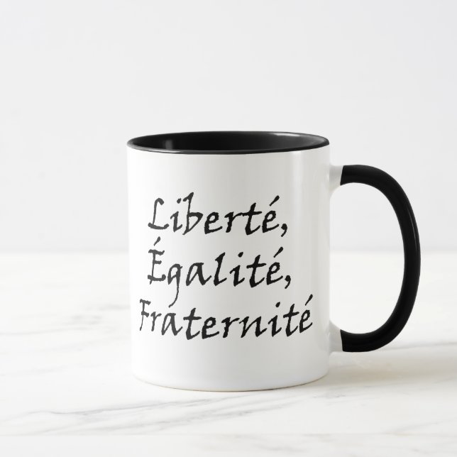 Mug Amour de Les Misérables : Liberté, Égalité, (Droite)