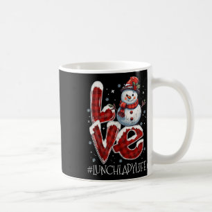 Mug Amour de Noël Bonhomme de neige Dame de cantine Vi