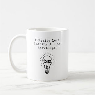 Mug Amour de Partage de Mes Connaissances Éducateur de