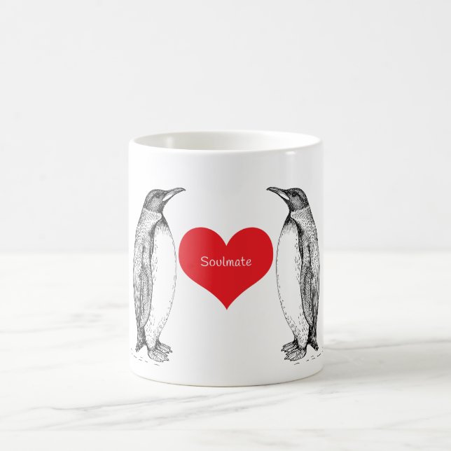 Mug Amour de pingouins pour toujours (Centre)