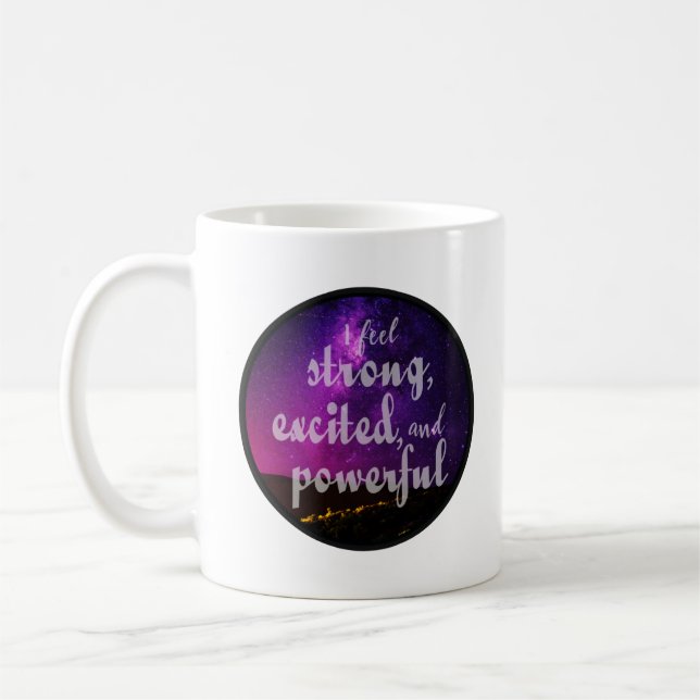 Mug amour de soi positif vibe mots de motivation (Gauche)