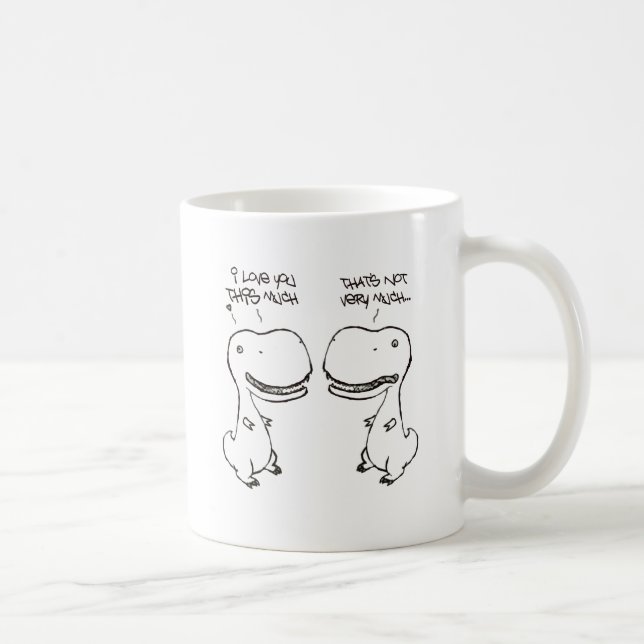 Mug Amour de T-rex (Droite)