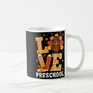 Mug Amour de Thanksgiving Enseignant de maternelle Din
