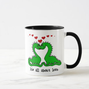 Mug Amour de Valentine de dinosaure