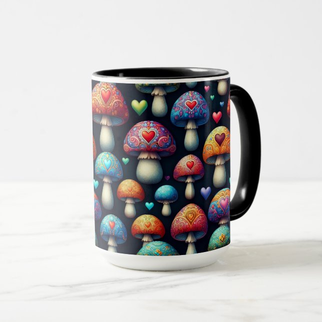 Mug Amour des champignons (Devant droit)
