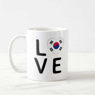 Mug Amour - Drapeau Corée du Sud