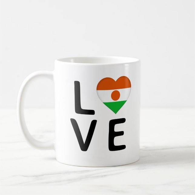 Mug Amour - Drapeau du Niger (Gauche)