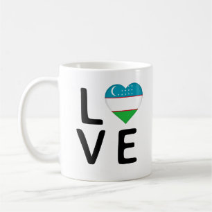Mug Amour - Drapeau Ouzbékistan