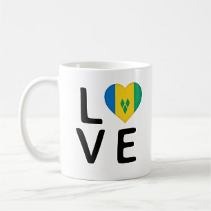 Mug Amour - Drapeau Saint-Vincent-et-les Grenadines