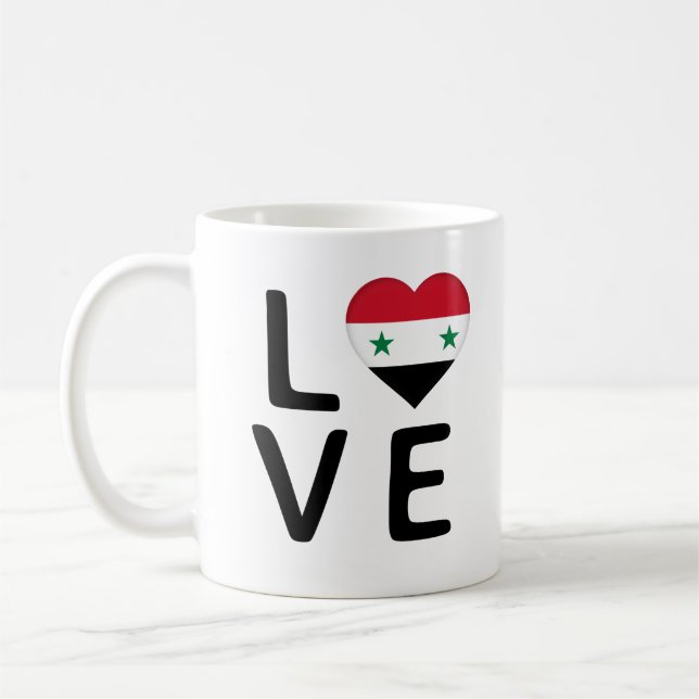 Mug Amour - Drapeau Syrie (Gauche)