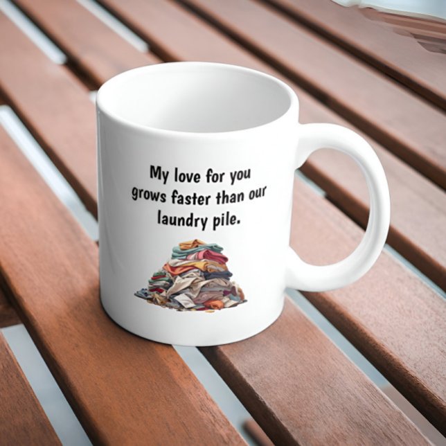 Mug Amour Drôle Dire Pile Lessive (Créateur téléchargé)