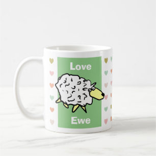 Mug Amour drôle et mignon Vous Jouez Pun Mouton