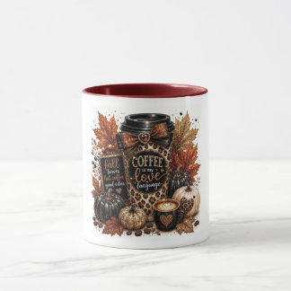 Mug Amour du café d'automne Citrouille Café cosy d'aut