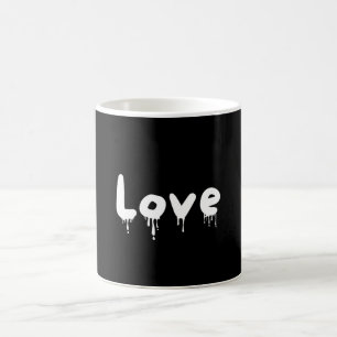 Mug Amour égoutté blanc