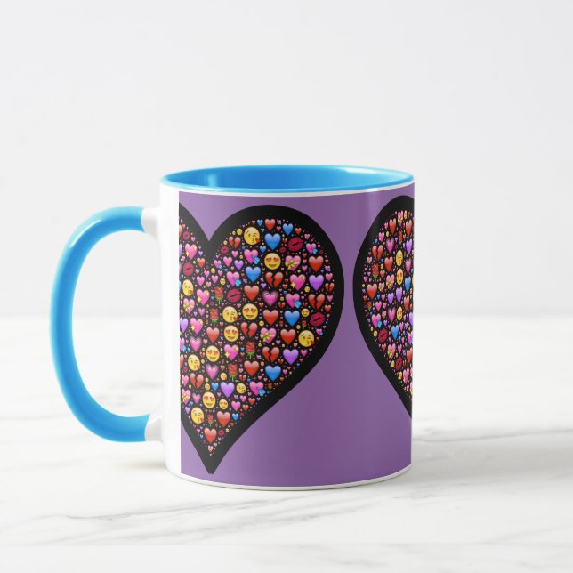 Mug Amour Emoji Customisé (Gauche)