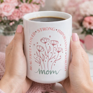 Mug Amour en fleurs pour maman