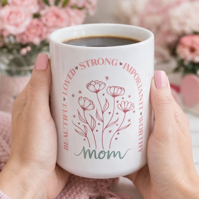 Mug Amour en fleurs pour maman (Créateur téléchargé)