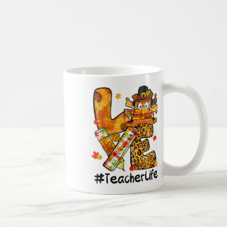 Mug Amour Enseignant Vie Happy Fall Y'all Turquie Ense