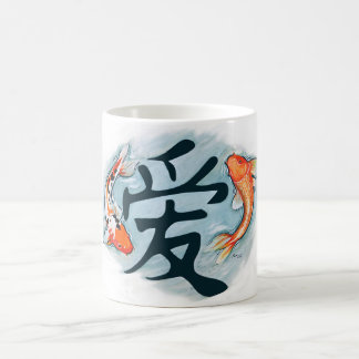 Mug Amour environnant de Koi