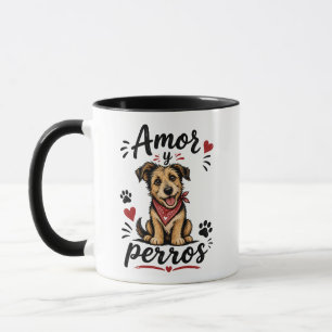 Mug Amour et Chiens Design Amusant pour Amateur de Chi