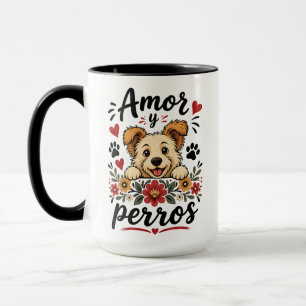 Mug Amour et Chiens Design Amusant pour les Amateurs d
