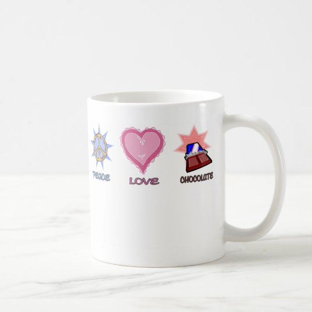Mug Amour et chocolat de paix (Droite)