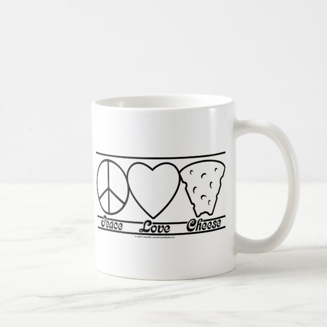 Mug Amour et fromage de paix (Droite)