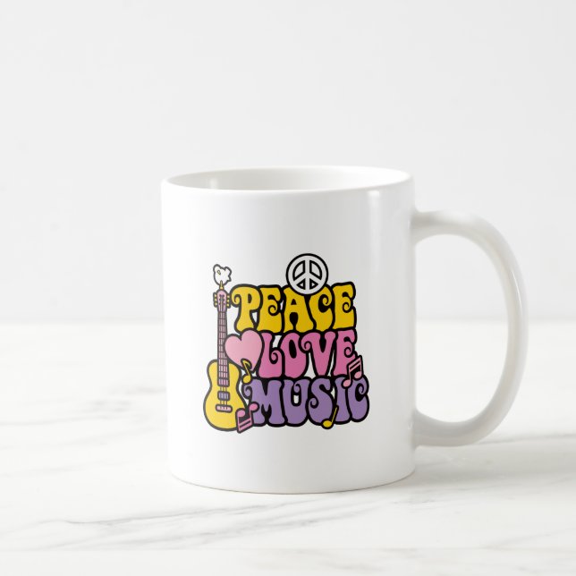 MUG AMOUR ET MUSIQUE DE PAIX (Droite)
