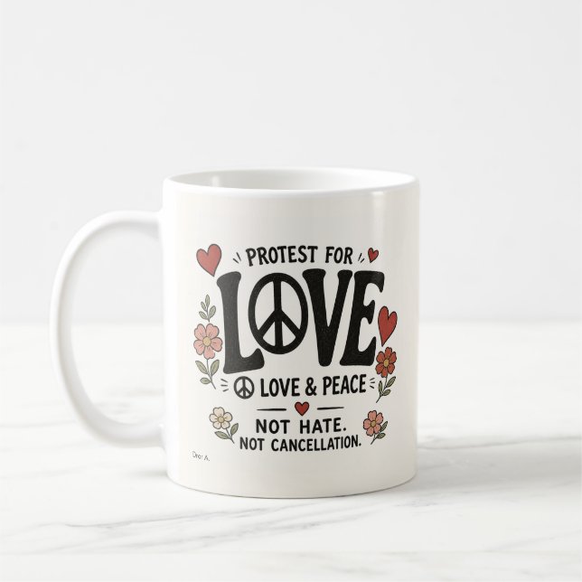Mug Amour et paix (Gauche)