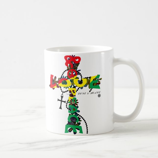 MUG AMOUR ET PEACE-CROSS (Droite)