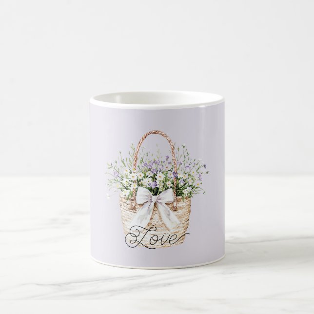 Mug Amour floral lavande doré (Centre)