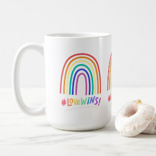 Mug Amour gagne Fun Arc-en-ciel
