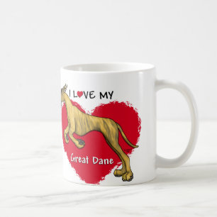 Mug Amour great dane Brindle