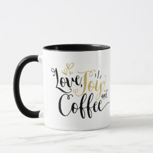 Mug Amour, joie et café Les amateurs de café Joyous