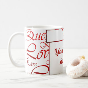 Mug Amour,liebe,kara,cher,käre,querido,texte,rose,