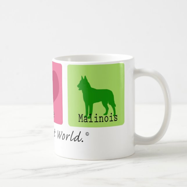 Mug Amour Malinois de paix (Droite)