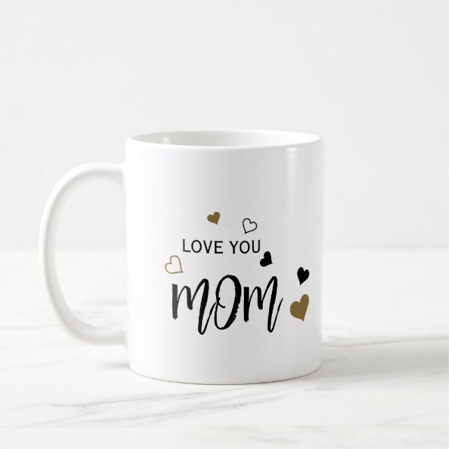 Mug amour maman coeur design (Gauche)