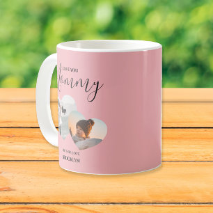 Mug Amour Moderne Tu Maman 2 Photo cardiaque