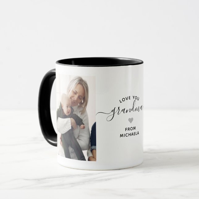 Mug Amour Moderne Vous Grand-mère/Nana/Granny/Autre 2- (Devant gauche)