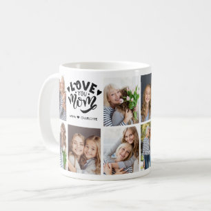 Mug Amour Moderne Vous Maman Collage Photo Personnalis