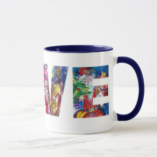 MUG AMOUR / MUSIQUE PÈRE NOËL XMAS