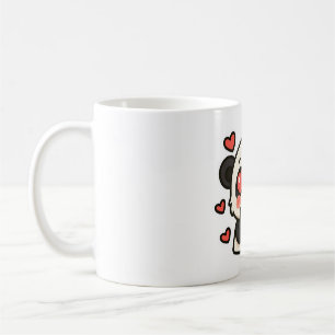 Mug Amour Panda Mignon – Design Yeux de Cœur Kawai