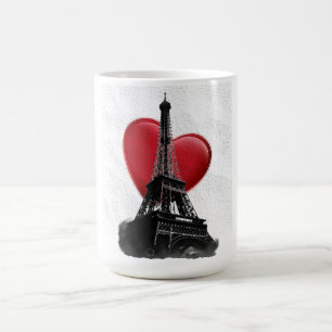Mug Amour Paris Coeur Rouge Tour Eiffel