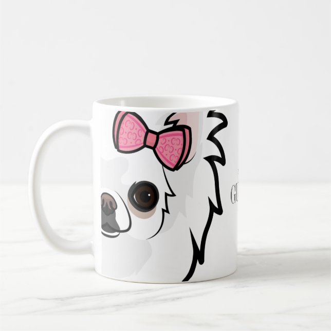 Mug Amour personnalisé Mon Chihuahua Chien (Gauche)