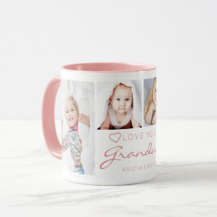 Mug AMOUR PERSONNALISÉ VOUS GRANDMA 4 Rose photo