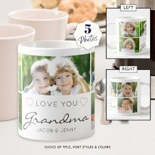 Mug AMOUR PERSONNALISÉ VOUS GRANDMA manuscrit 5 Photo