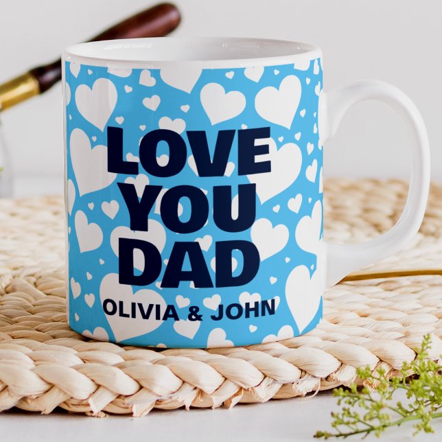 Mug Amour personnalisé You Papa Fête des pères Bleu (Créateur téléchargé)