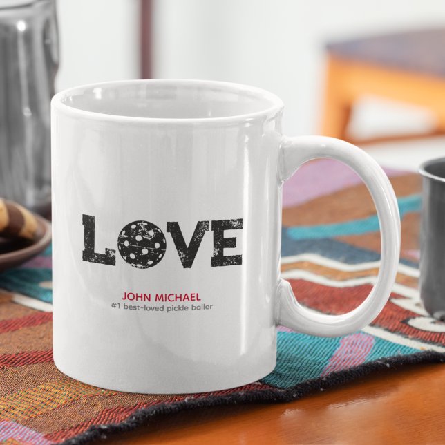 Mug AMOUR Pickleball en détresse (Créateur téléchargé)