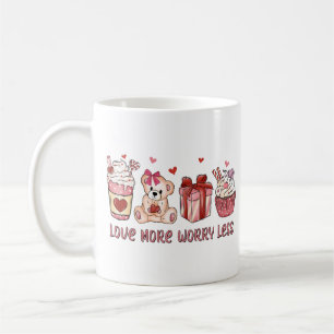 Mug Amour Plus S'Inquiéter Moins La Saint Valentin